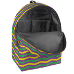 Mardi Gras Fat Tuesday Chevron Print Backpack
