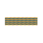 Mardi Gras Fat Tuesday Chevron Print Bed Runner