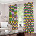 Mardi Gras Fat Tuesday Chevron Print Dimout Grommet Curtains