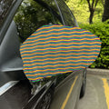 Mardi Gras Fat Tuesday Chevron Print Car Side Mirror Covers