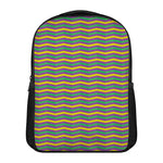 Mardi Gras Fat Tuesday Chevron Print Casual Backpack