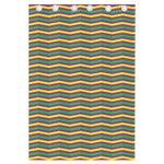Mardi Gras Fat Tuesday Chevron Print Curtain