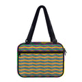 Mardi Gras Fat Tuesday Chevron Print Double Strap Bible Bag