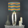 Mardi Gras Fat Tuesday Chevron Print Drum Lamp Shade