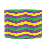 Mardi Gras Fat Tuesday Chevron Print Drum Lamp Shade