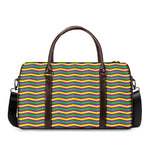 Mardi Gras Fat Tuesday Chevron Print Duffle Bag