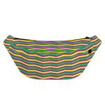 Mardi Gras Fat Tuesday Chevron Print Fanny Pack