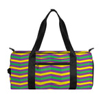 Mardi Gras Fat Tuesday Chevron Print Gym Bag