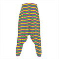 Mardi Gras Fat Tuesday Chevron Print Hammer Pants