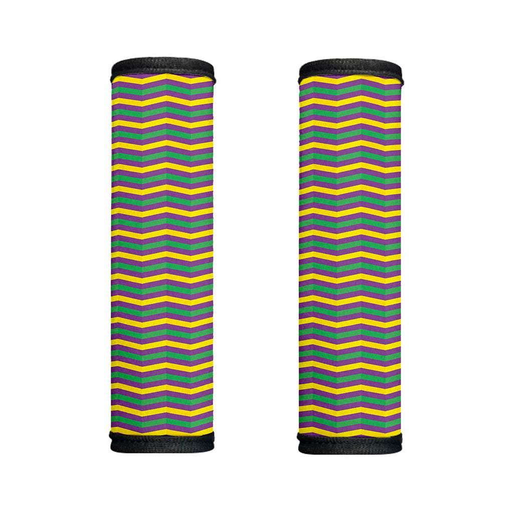 Mardi Gras Fat Tuesday Chevron Print Handle Covers