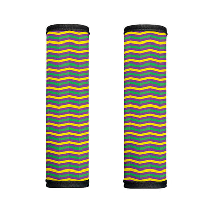 Mardi Gras Fat Tuesday Chevron Print Handle Covers