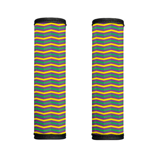 Mardi Gras Fat Tuesday Chevron Print Handle Covers