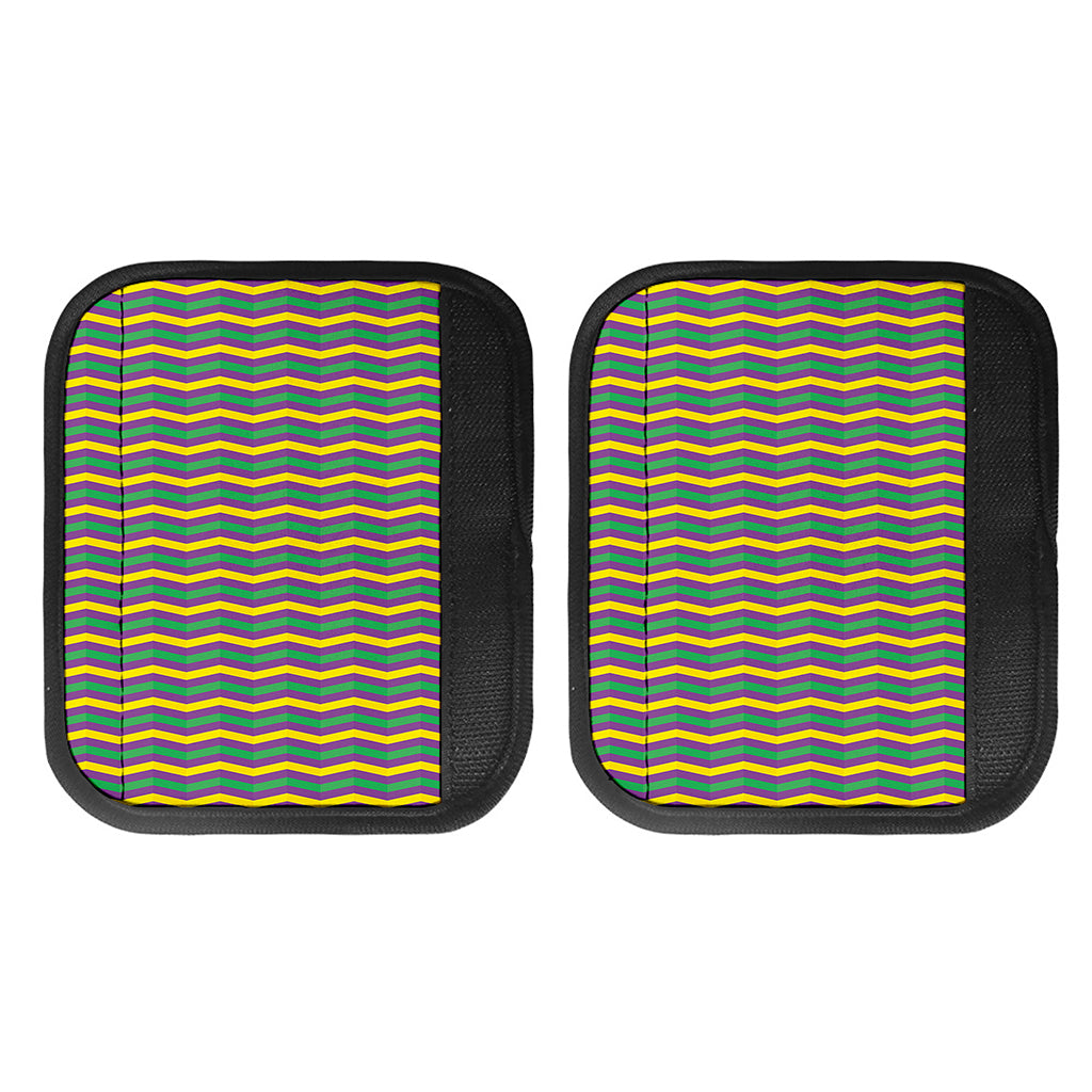 Mardi Gras Fat Tuesday Chevron Print Handle Covers
