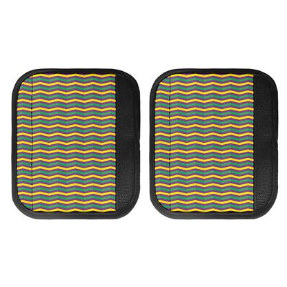 Mardi Gras Fat Tuesday Chevron Print Handle Covers