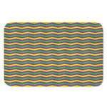 Mardi Gras Fat Tuesday Chevron Print Indoor Door Mat