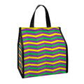 Mardi Gras Fat Tuesday Chevron Print Insulated Lunch Tote