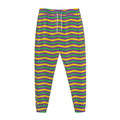Mardi Gras Fat Tuesday Chevron Print Jogger Pants