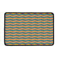 Mardi Gras Fat Tuesday Chevron Print Kitchen Mat