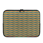 Mardi Gras Fat Tuesday Chevron Print Laptop Sleeve