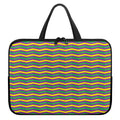 Mardi Gras Fat Tuesday Chevron Print Laptop Sleeve With Handle