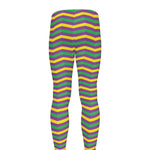 Mardi Gras Fat Tuesday Chevron Print Men's leggings