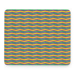 Mardi Gras Fat Tuesday Chevron Print Mouse Pad