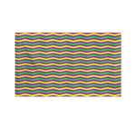 Mardi Gras Fat Tuesday Chevron Print Polyester Flag