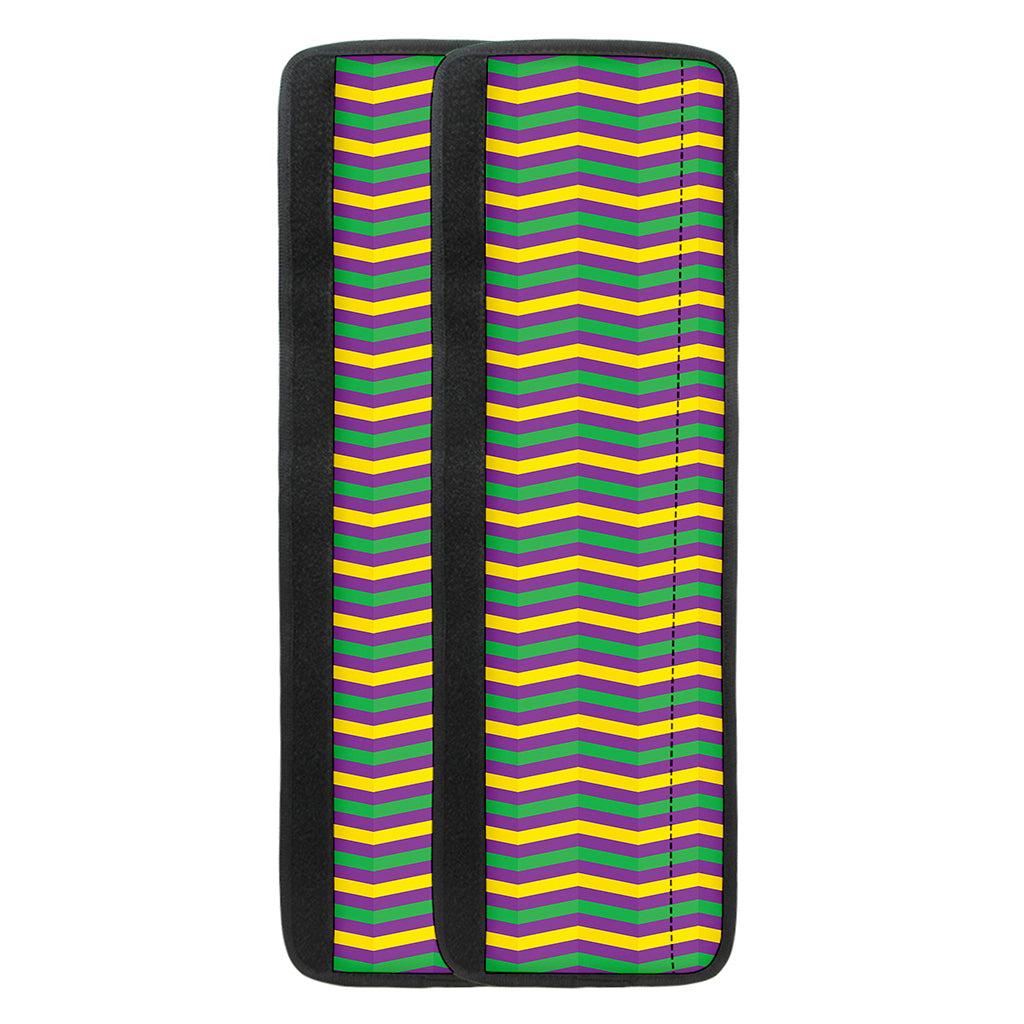 Mardi Gras Fat Tuesday Chevron Print Refrigerator Handle Covers