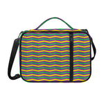 Mardi Gras Fat Tuesday Chevron Print Shoulder Strap Bible Bag