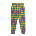 Mardi Gras Fat Tuesday Chevron Print Sweatpants