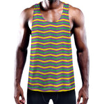 Mardi Gras Fat Tuesday Chevron Print Training Tank Top