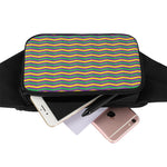 Mardi Gras Fat Tuesday Chevron Print Waist Bag