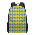 Mardi Gras Fat Tuesday Pattern Print 17 Inch Backpack