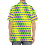Mardi Gras Fat Tuesday Pattern Print Aloha Shirt