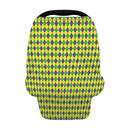 Mardi Gras Fat Tuesday Pattern Print Baby Seat Cover