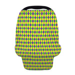 Mardi Gras Fat Tuesday Pattern Print Baby Seat Cover