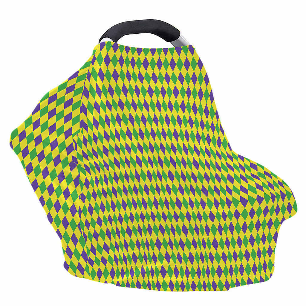 Mardi Gras Fat Tuesday Pattern Print Baby Seat Cover