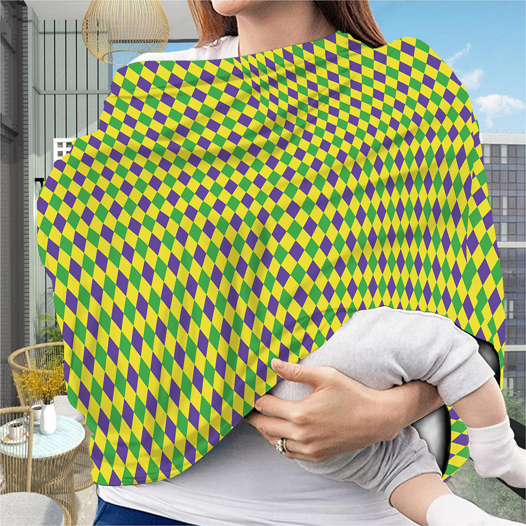 Mardi Gras Fat Tuesday Pattern Print Baby Seat Cover