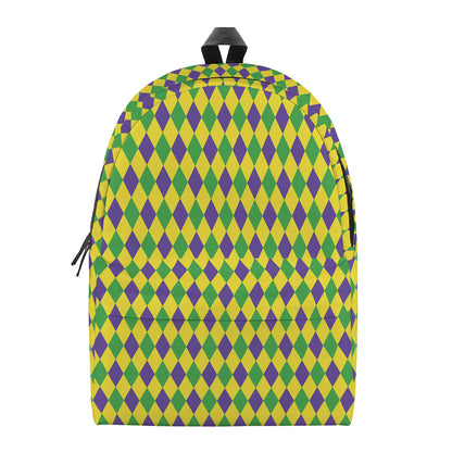 Mardi Gras Fat Tuesday Pattern Print Backpack