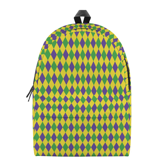 Mardi Gras Fat Tuesday Pattern Print Backpack