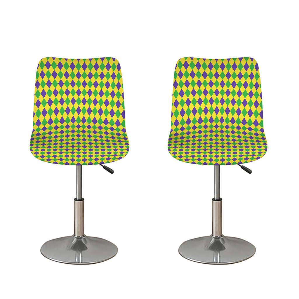 Mardi Gras Fat Tuesday Pattern Print Bar Stool Covers