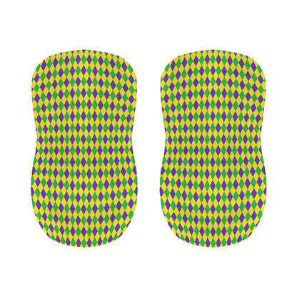 Mardi Gras Fat Tuesday Pattern Print Bar Stool Covers