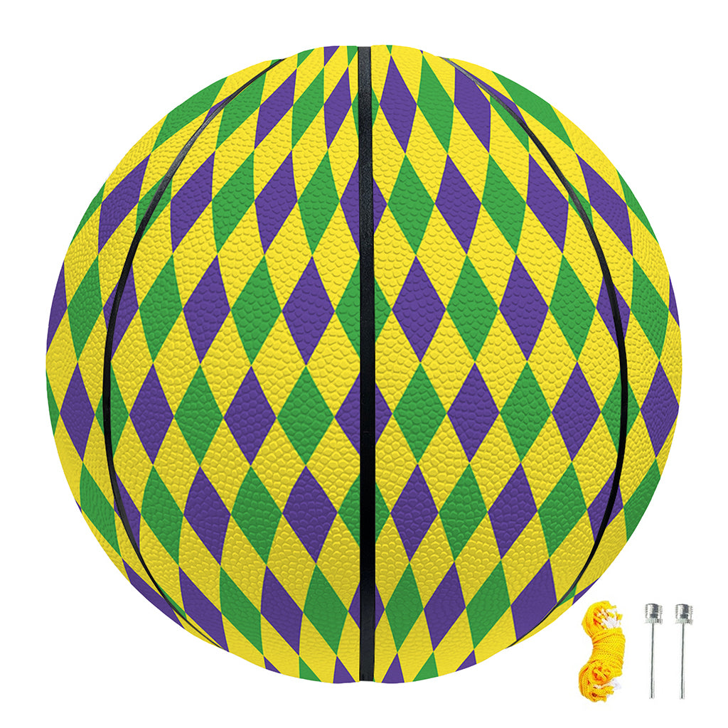 Mardi Gras Fat Tuesday Pattern Print Basketball