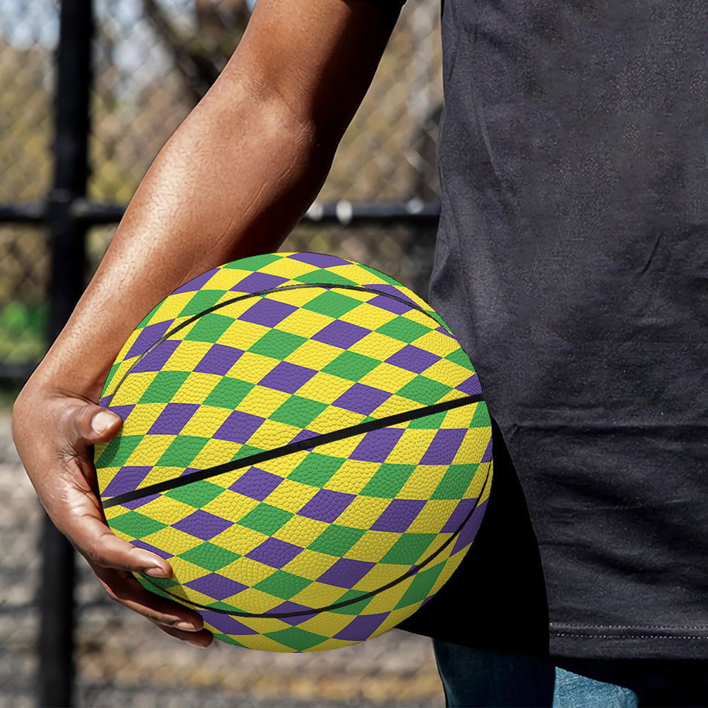 Mardi Gras Fat Tuesday Pattern Print Basketball