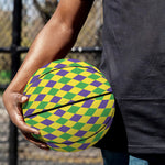 Mardi Gras Fat Tuesday Pattern Print Basketball