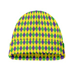 Mardi Gras Fat Tuesday Pattern Print Beanie