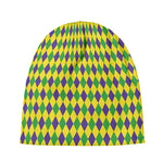 Mardi Gras Fat Tuesday Pattern Print Beanie