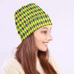 Mardi Gras Fat Tuesday Pattern Print Beanie