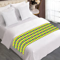 Mardi Gras Fat Tuesday Pattern Print Bed Runner