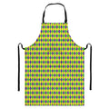Mardi Gras Fat Tuesday Pattern Print Bib Apron With Pocket